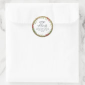 Kerstgroen We hebben nieuw adreslabel verplaatst Ronde Sticker (Tas)