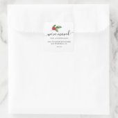 Kerstgroen We hebben nieuw adreslabel verplaatst Vierkante Sticker (Tas)
