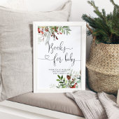 Kerstgroene baby showers Boeken voor baby Poster