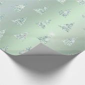 kerstgroene bomen cadeaupapier (Hoek)