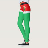 Kerstgroene elfenleggings leggings (Links)