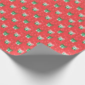 Kerstgroene en witte Cadeaus met Poke A Dot Cadeaupapier (Hoek)