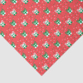 Kerstgroene en witte Cadeaus met Poke A Dot Tissuepapier (Detail)