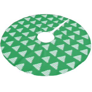 Kerstgroene en witte sneeuwstrobben kerstboom rok