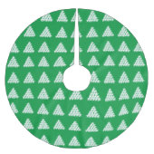 Kerstgroene en witte sneeuwstrobben kerstboom rok (Voorkant)