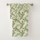 Kerstgroene Evergreen-bijkantoren Bad Handdoek (Insitu)