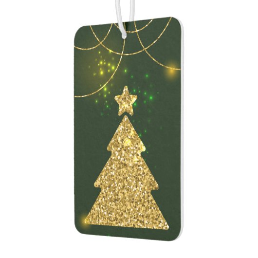 Kerstgroene feestdag luchtverfrisser (Links)