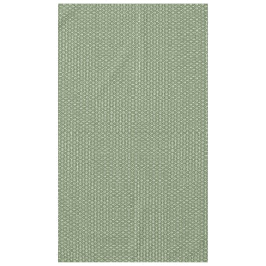 Kerstgroene feestdag Snowflake Elegant Patroon Tafelkleed (Voorkant)