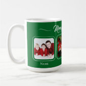 Kerstgroene gezinsmok koffiemok (Links)