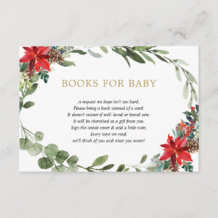 Kerstgroene goudboeken voor kerstmis, voor baby informatiekaartje