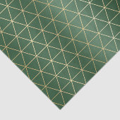 Kerstgroene gouden driehoek geometrisch tissuepapier (Detail)