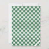 Kerstgroene, moderne, minimalistische fotokaart feestdagenkaart (Achterkant)