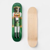 kerstgroene Nutcraker Speelgoed Soldaat Persoonlijk Skateboard (Voorkant)