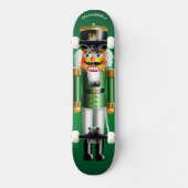 kerstgroene Nutcraker Speelgoed Soldaat Persoonlijk Skateboard (Voorkant)