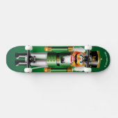 kerstgroene Nutcraker Speelgoed Soldaat Persoonlijk Skateboard (Horizontaal)