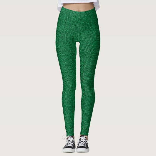 Kerstgroene omhulling leggings (Voorkant)