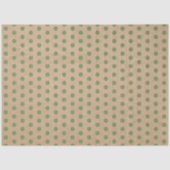 Kerstgroene poka Dots Kraft Tissuepapier (Voorkant)