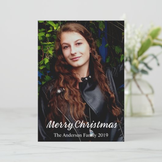  kerstgroene pooldots voor kerst feestdagenkaart (Staand voorkant)