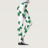Kerstgroene Scottie Terrier pin Leggings (Rechts)