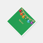 Kerstgroene Sjabloon Napkins Servet (Hoek)