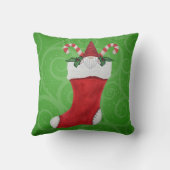 Kerstgroene snoepjes voor Pet met kerstgrint in St Kussen (Achterkant)