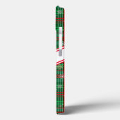 kerstgroene spelige persoonlijke scriptnaam Case-Mate iPhone case (Achterkant / Links)