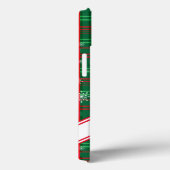 kerstgroene spelige persoonlijke scriptnaam Case-Mate iPhone case (Achterkant / Rechts)