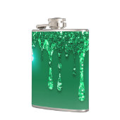 Kerstgroene staart voor volwassenen heupfles (Links)