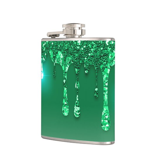 Kerstgroene staart voor volwassenen heupfles (Links)