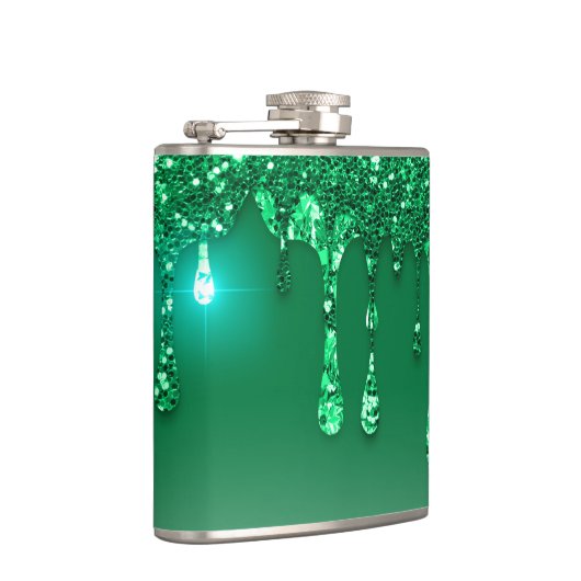 Kerstgroene staart voor volwassenen heupfles (Rechts)