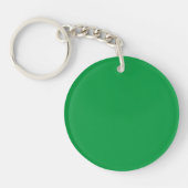 Kerstgroene vaste kleur sleutelhanger (Voorkant)