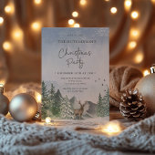 Kerstgroene Waterverf Pine Forest Holiday Kaart