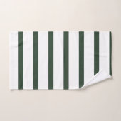 Kerstgroene & Witte Persoonlijke Monogram Dennenho Bad Handdoek (Handdoek)