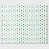 kerstgroene witte sneeuwvlokken sneeuwsterren cade cadeaupapier (Vlak)