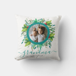 kerstgroene Wreath-foto speciaal aangepast Kussen