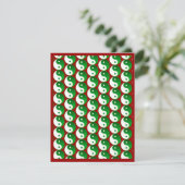 Kerstgroene yin en Yang Pattern Kaart (Staand voorkant)