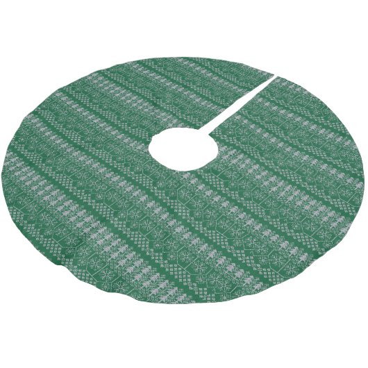 Kerstgroene zilver Moderne Feestdagen Kerstboom Rok (Gekanteld)