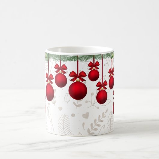Kerstgroenen en siervoorwerpen koffiemok (Center)