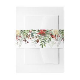 Kerstgroenen en Snowflakes bruiloft Uitnodigingen Wikkel