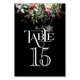 Kerstgroenen Tafelnummers voor weddenschappen