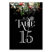 Kerstgroenen Tafelnummers voor weddenschappen (Achterkant)