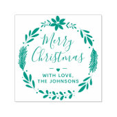 Kerstgroenery met liefde  zelfinktende stempel (Design)