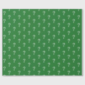 kerstgroenvraagteken — Wrapping paper Cadeaupapier (Vlak)