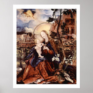 KERSTGROEP MET WITTE LELIES - MAGIE VAN KERST POSTER