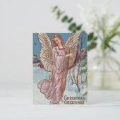 Kerstgroet Angel Feestdagenkaart (Staand voorkant)