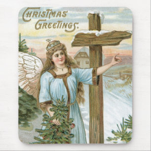 Kerstgroet Angel Muismat