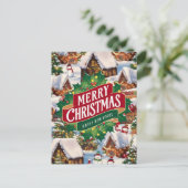 Kerstgroet Briefkaart (Staand voorkant)