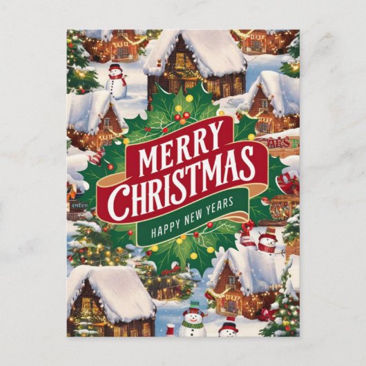 Kerstgroet Briefkaart (Voorkant)