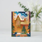 Kerstgroet Briefkaart (Staand voorkant)