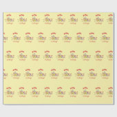 Kerstgroet Cadeaupapier (Vlak)